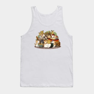 Cat Tamago Sushi Workshop Tank Top